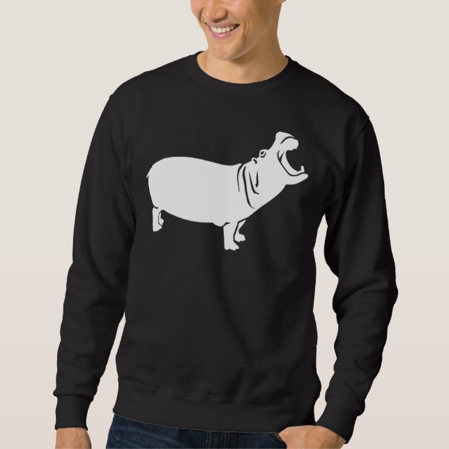 Huge Hippo Sweatshirt (Vorderseite)