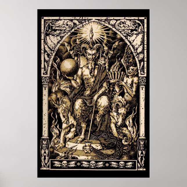 HUGE Satan Begeisterte Wand Art 40x60 Poster (Vorne)