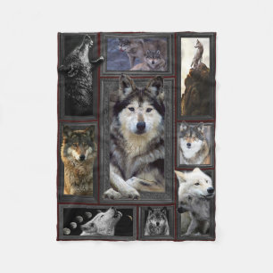 Huge Wolf 3D Blanket Fleecedecke