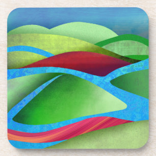 Hügel auf Eis Getränkeuntersetzer