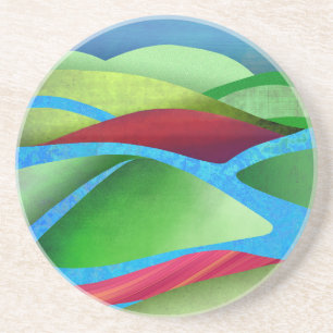 Hügel auf Eis Getränkeuntersetzer