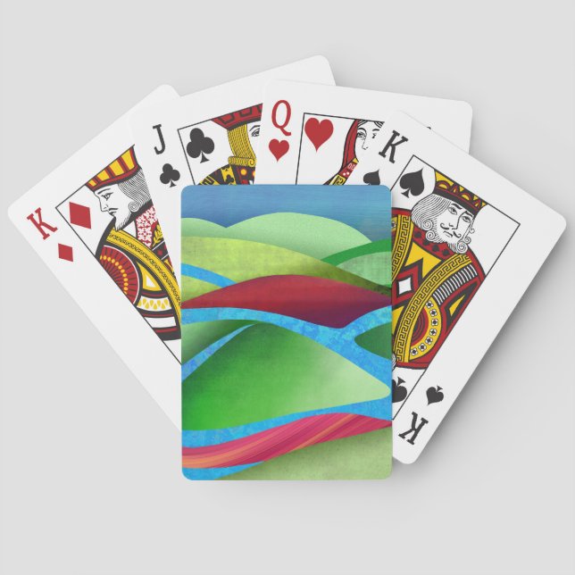 Hügel auf Eis Spielkarten (Rückseite)