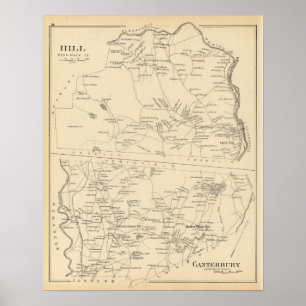 Hügel, Canterbury Poster