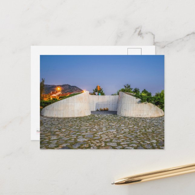 Hügel der Unbesiegten, Prilep, Mazedonien Postkart Postkarte (Vorderseite/Rückseite Beispiel)