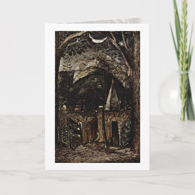 Hügel durch Samuel Palmer Karte (Vorderseite)