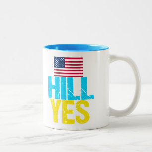 Hügel ja moderne Hillary Clinton Zweifarbige Tasse