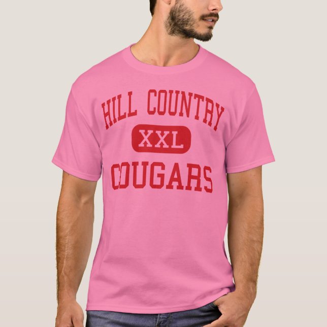 Hügel-Land - Pumas - Mitte - Austin Texas T-Shirt (Vorderseite)