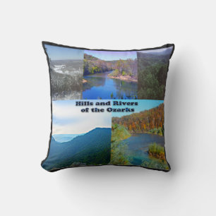Hügel und Flüsse der Ozarks Kissen