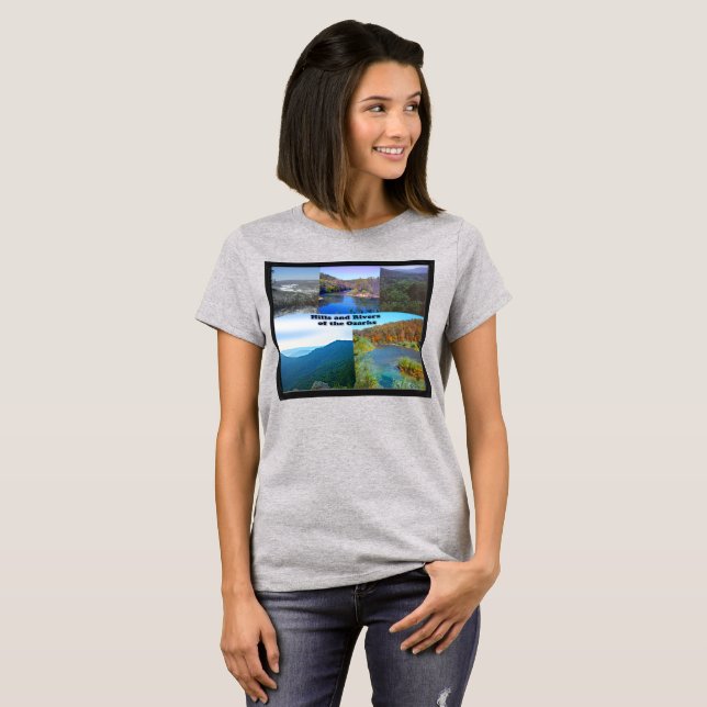 Hügel und Flüsse der Ozarks T-Shirt (Vorne ganz)
