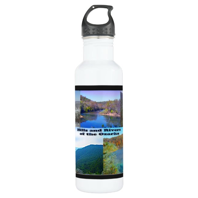 Hügel und Flüsse der Ozarks Trinkflasche (Vorderseite)