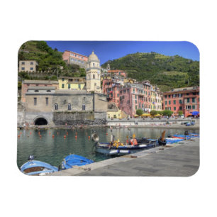 Hügelstadt Vernazza, Cinque Terre, Ligurien Magnet