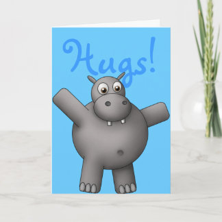 Huggable Hippo Card Karte