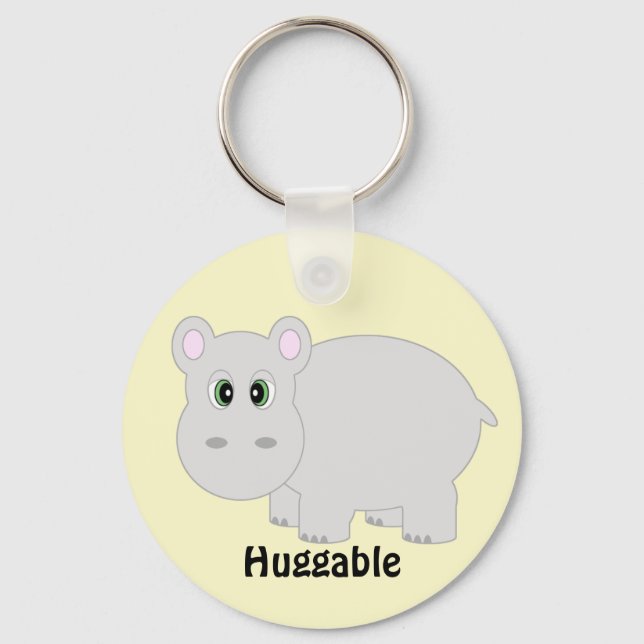 Huggable Hippo Schlüsselanhänger (Vorderseite)