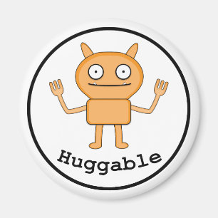 Huggable - Standard, Magnet rond De 2¼ Pouce