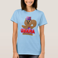 Huggable Voting Brown Eichhörnchen Red Obama