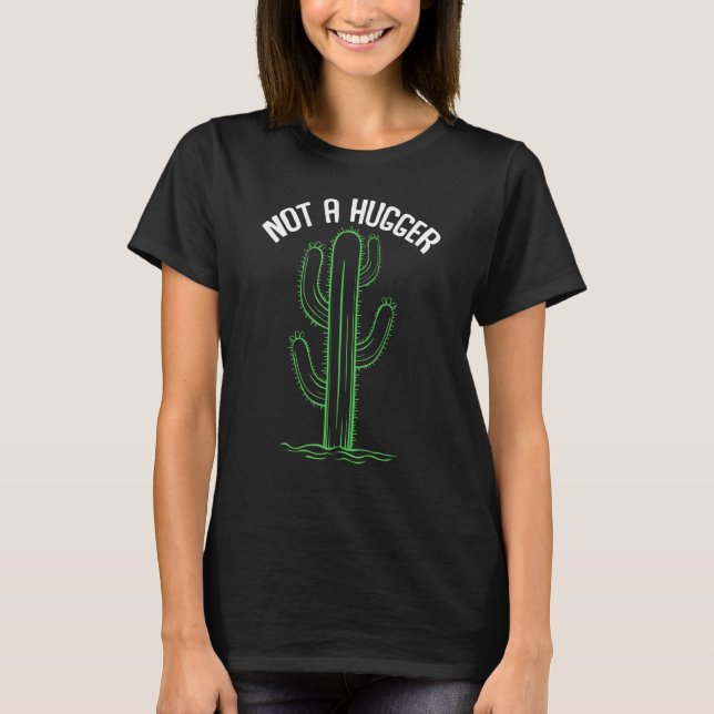 Hugger Cactus Pain Hug Sarcastic Niedlich Spaß Fan T-Shirt (Vorderseite)