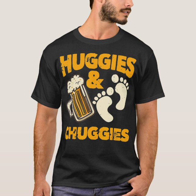 Huggies and Chuggies Funny Future Pater Party T-Shirt (Vorderseite)