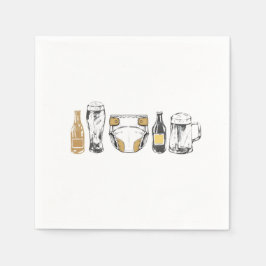 Huggies and Chuggies Serviette