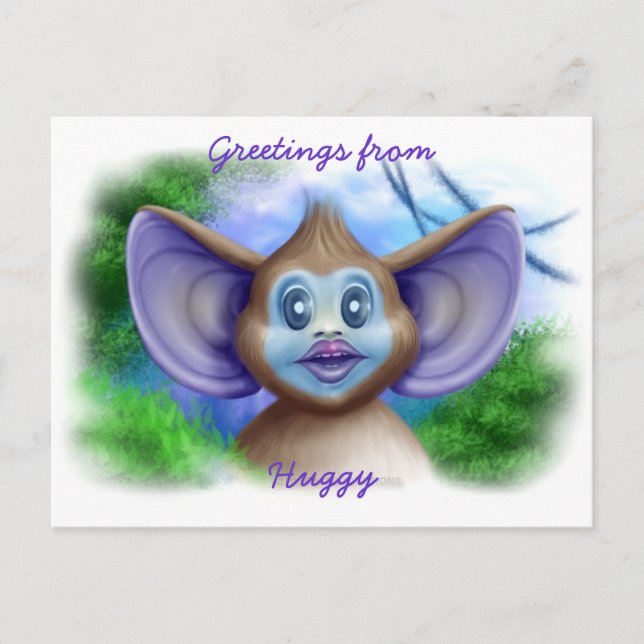 Huggy Postkarte (Vorderseite)