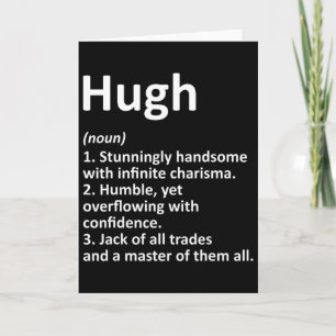 Hugh Definition Personalisiert Name Funny Birthday Karte