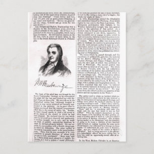 Hugh Henry Brackenridge Postkarte