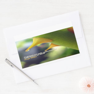 Hugh Miller Inspiration Zitat "Chancen" Rechteckiger Aufkleber