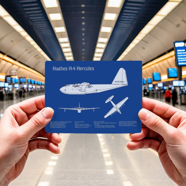 Hughes H-4 Hercules Spruce Goose - Flugzeugpläne Postkarte (Von Creator hochgeladen)