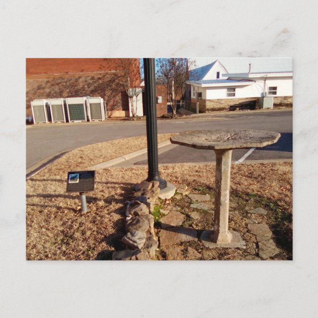 Hughes Memorial Bird Bath: Arkansas Postkarte (Vorderseite)