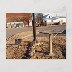 Hughes Memorial Vogelbad: Arkansas Postkarte