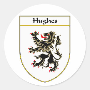Hughes-Wappen Runder Aufkleber