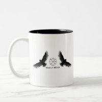 Hugin & Munin | Vegvisir | Odins Raben | schwarz