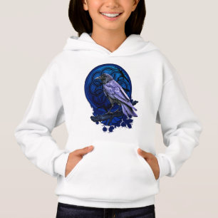 Huginn der Rabe Mitternacht Nordische Nachrichten Hoodie