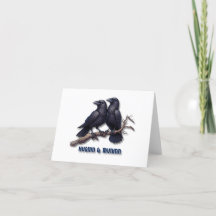 Huginn et Muninn Card, Old Norse Merci Cartes