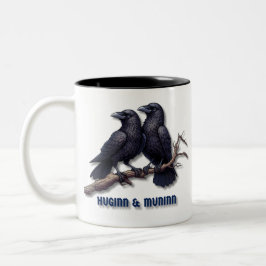 Huginn und Muninn Tasse, Odins Ravens Zweifarbige Tasse