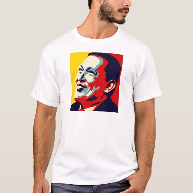 Hugo Chavez - Stil der Obama-Hoffnung T-Shirt (Vorderseite)