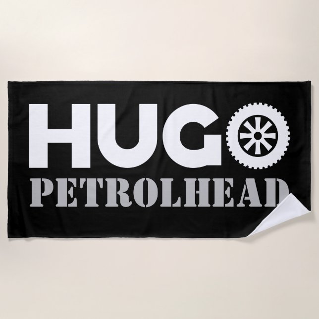 Hugo Petrol Head Strandtuch (Vorderseite)