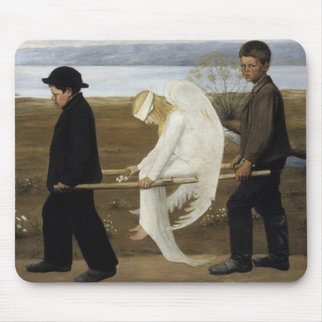 Hugo Simberg - der verletzte Engel Mousepad (Vorne)