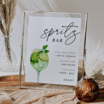 Hugo Spritz Bar Sign Couples Dusche