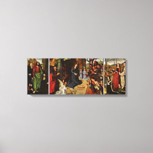 Hugo van der Goes - Portinari-Altar Überblick Leinwanddruck