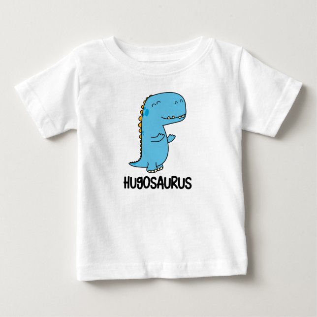 Hugosaurus niedliche Dinosaurier-Lieben Baby T-shirt (Vorderseite)