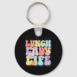 Hugs Amp; High Fives Lunch Lady Vibes School Apple Schlüsselanhänger