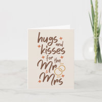 Hugs and Kisses für Mr. und Mrs. Wedding Gruß