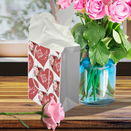 Hugs and Kisses Heart Mittlere Geschenktüte