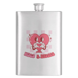 "Hugs and Kisses" Niedliches und liebenswertes r Flachmann