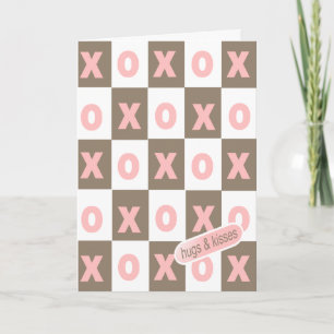 Hugs and Kisses Valentine's Day Card Feiertagskarte