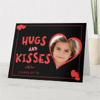 Hugs and Kisses Valentine's Day Custom Foto