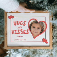 Hugs and Kisses Valentine's Day Custom Foto