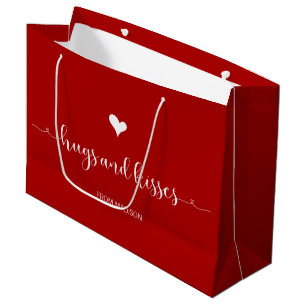 Hugs and Kisses Valentine's Day Große Geschenktüte