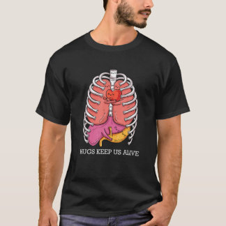 Hugs Behielt uns lebendiges Design Niedliche Anato T-Shirt