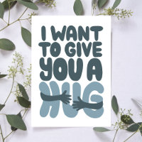 Hugs Beileid Grußkarte